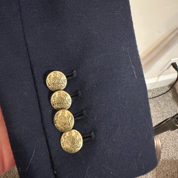 J. Crew Schoolboy Classic Navy Blazer with Gold Buttons - Picture 7 of 9